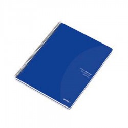 Caderno Espiral AMBAR Azul 80 Fls Quad