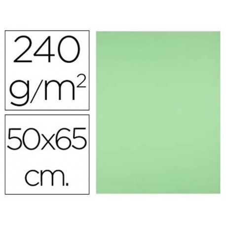 Cartolina LIDERPAPEL 50x65 Verde Pistachio 240g