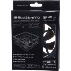 Vent. NoiseBlocker BlackSilent Pr0 PE-1 92mm 1300RPM