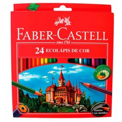 Lápis de Cor FABER-CASTELL Cx24 Longos