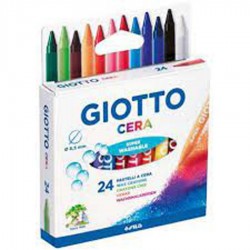 Lápis Cera GIOTTO 24 cores ref282200