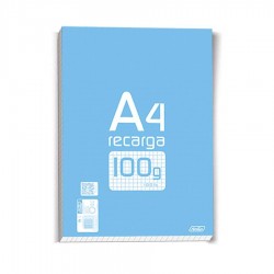 Recarga A4 100g/100Fls Quad