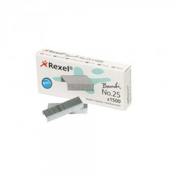 Agrafes REXEL  nº25 21/4 cx 1500 ud