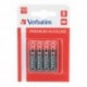 Pilhas VERBATIM Alcalinas AA LR6 Pack de 4