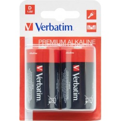 Pilhas VERBATIM Alcalinas D LR20 Pack de 2